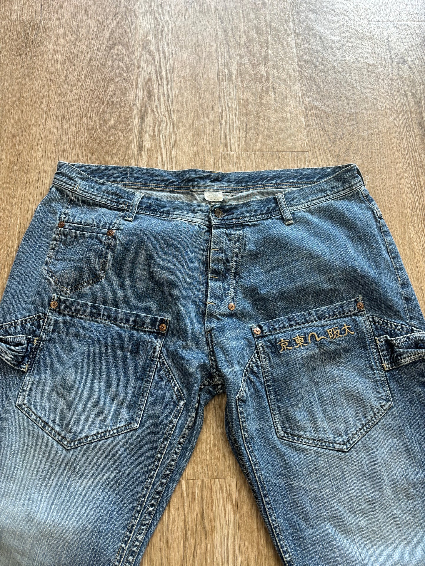 Y2K Evisu Multi-Pocket Jeans