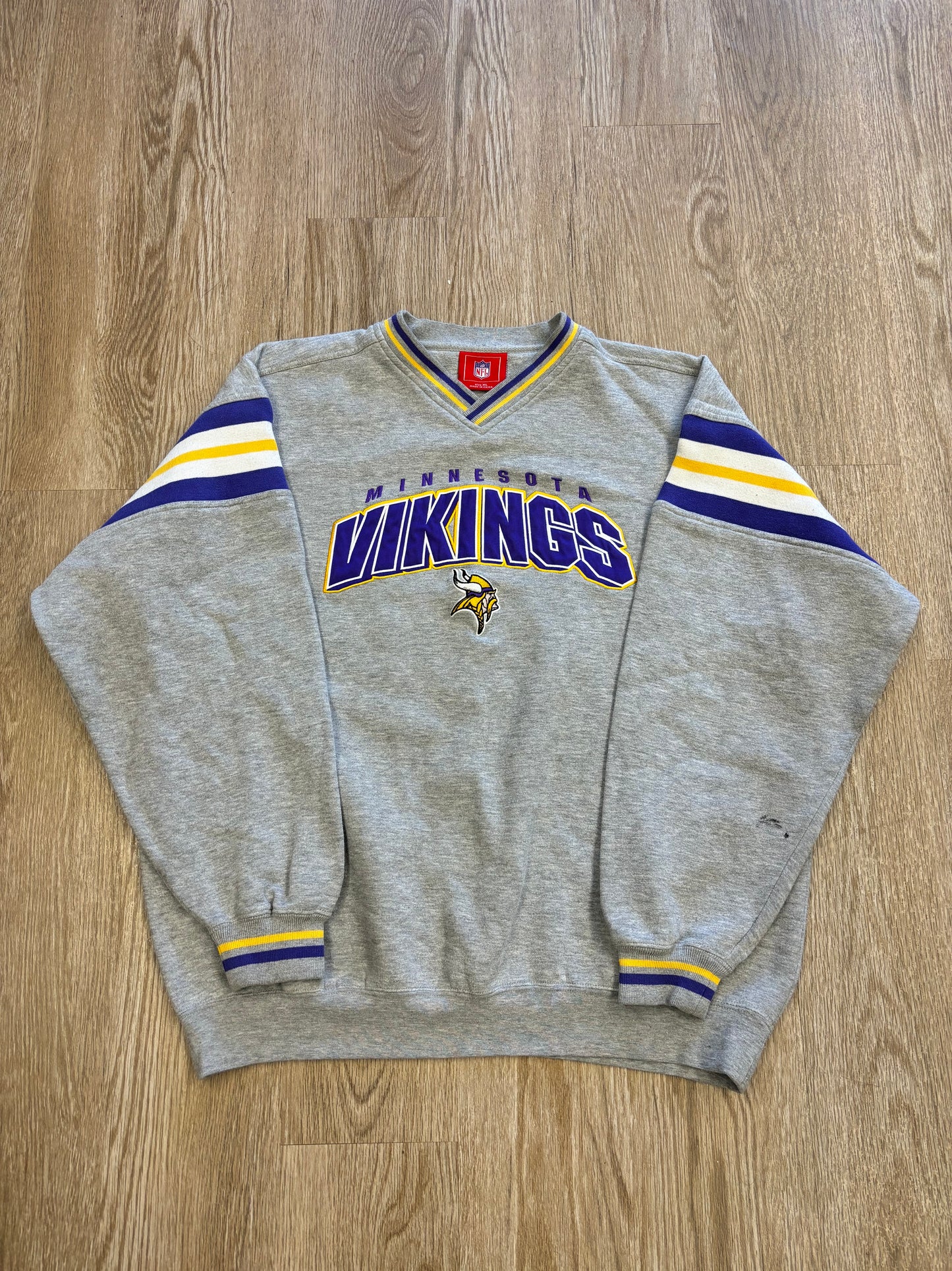 Y2K Minnesota Vikings Embroidered Crewneck