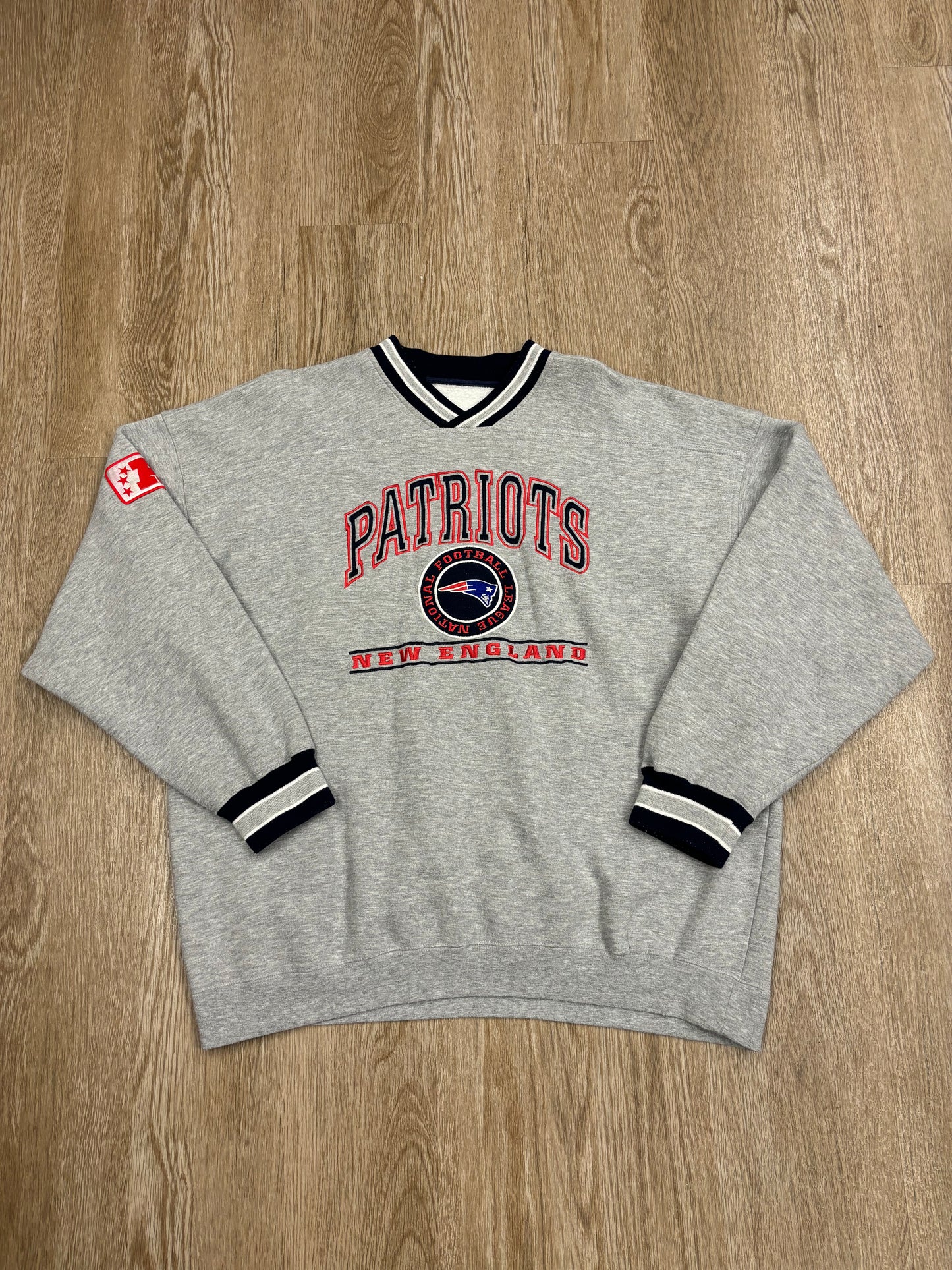 1990s New England Patriots Embroidered Crewneck