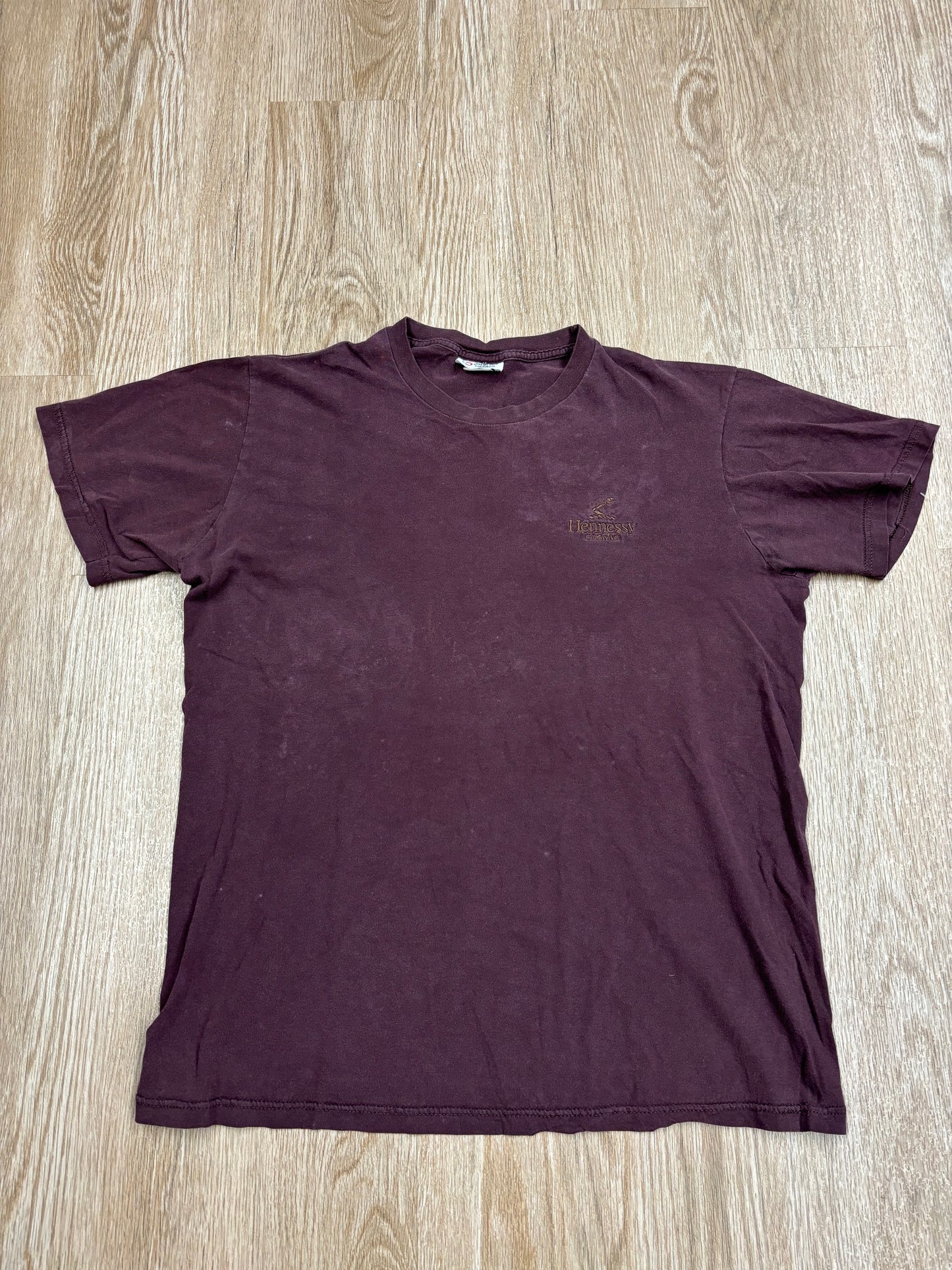 1990s Hennessy Cognac Faded Embroidered Tee