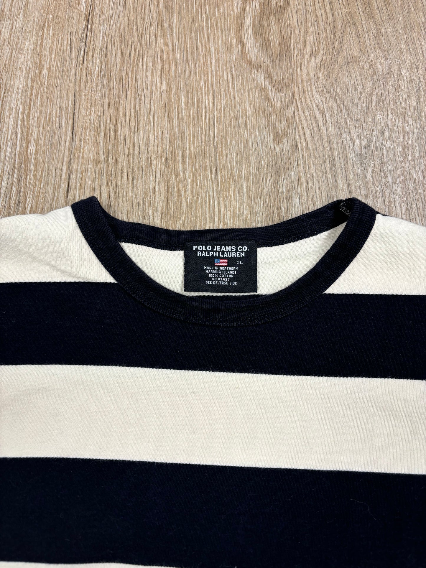 Y2K Polo Ralph Lauren Jeans Company Striped Longsleeve Tee
