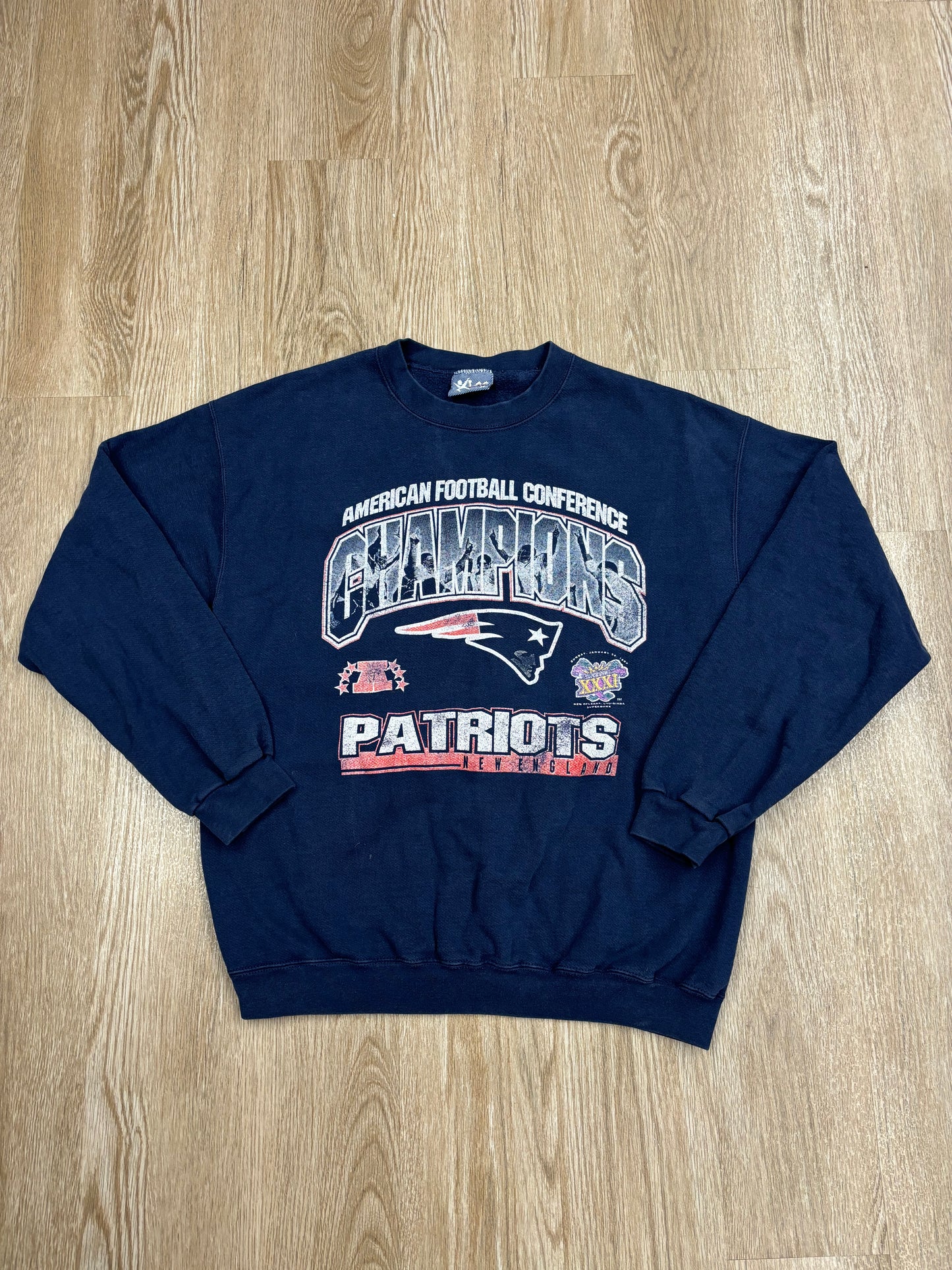 1997 New England Patriots AFC Champs Crewneck