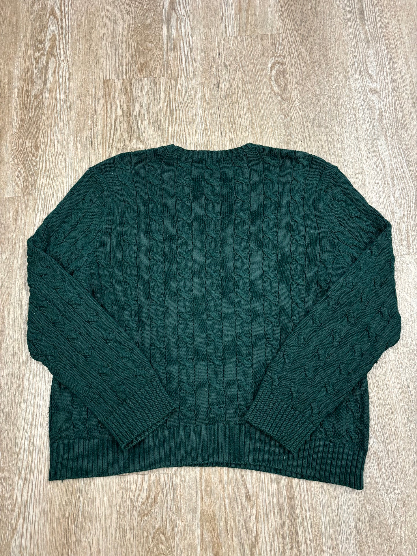 Polo Ralph Lauren Green Cable-Knit Sweater