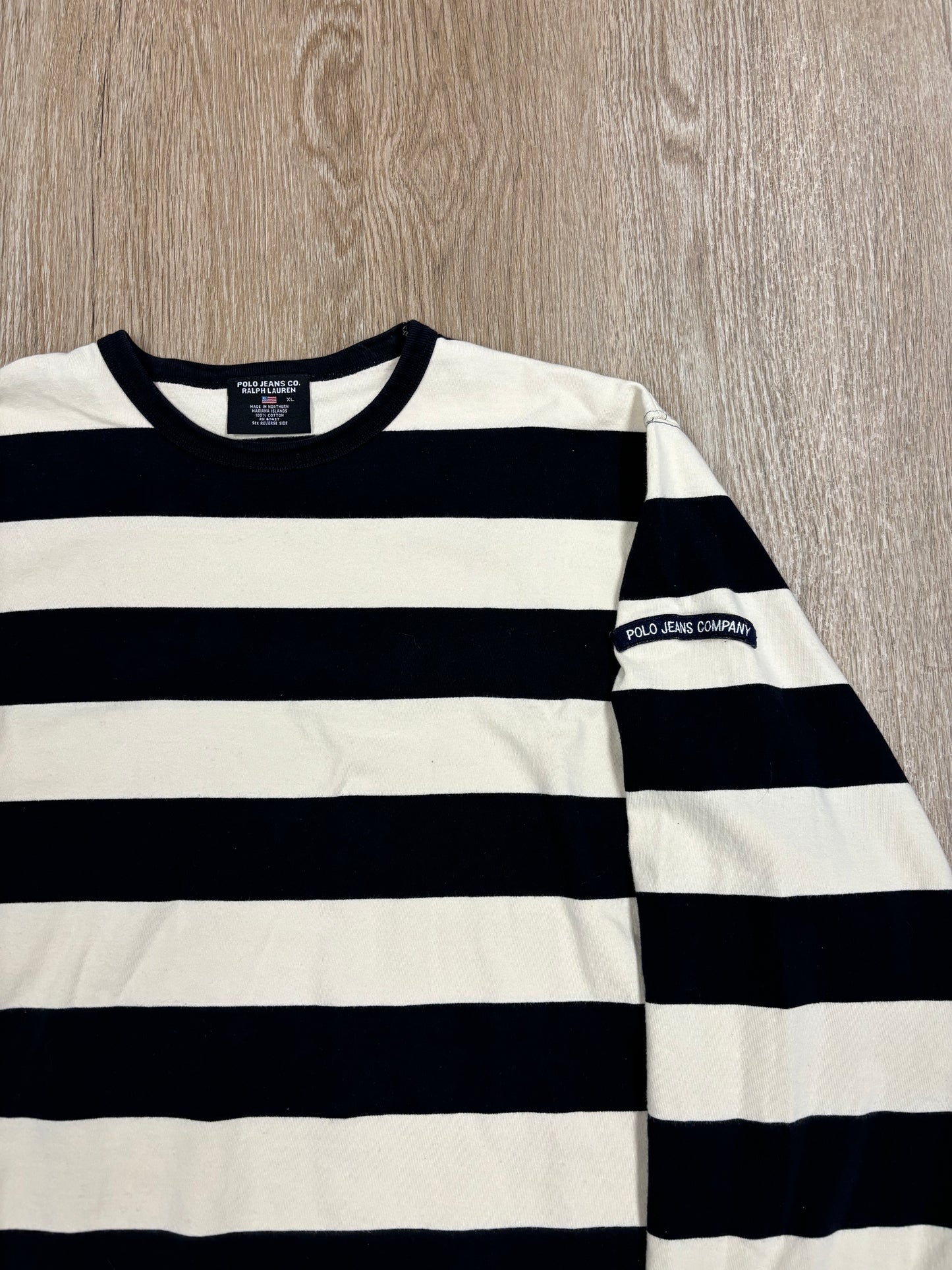 Y2K Polo Ralph Lauren Jeans Company Striped Longsleeve Tee
