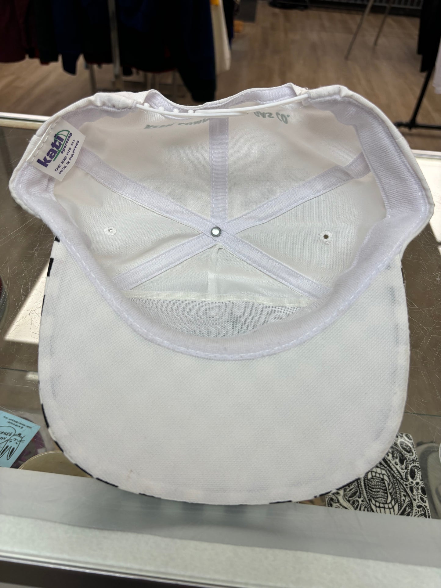 1980s Keen Compressed Gas Checkerboard Brim Hat