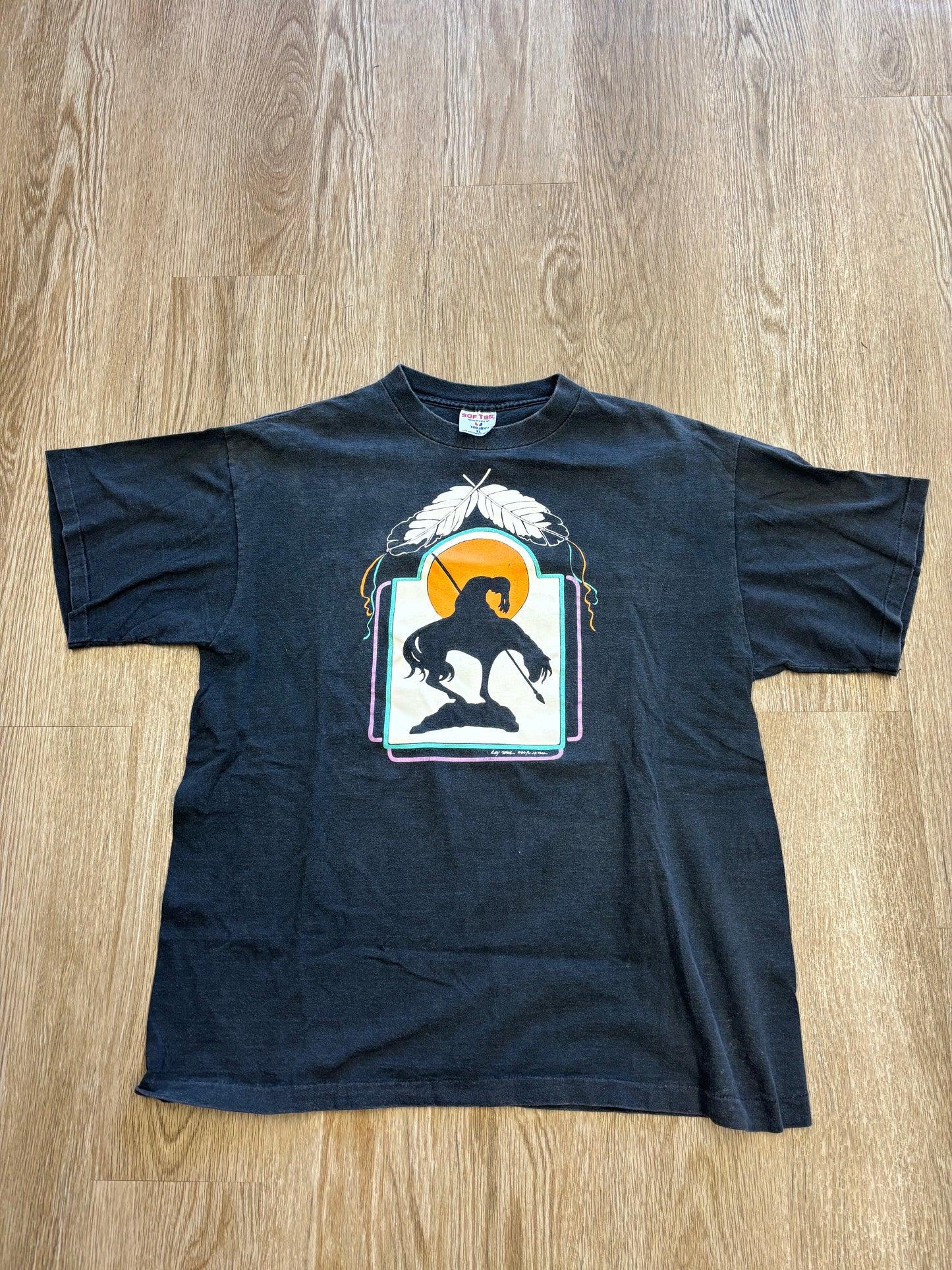 1990 Faded Native American Art Tee