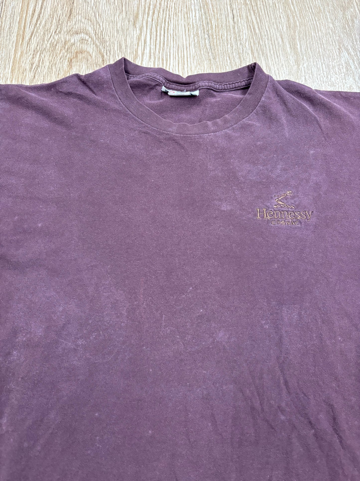 1990s Hennessy Cognac Faded Embroidered Tee
