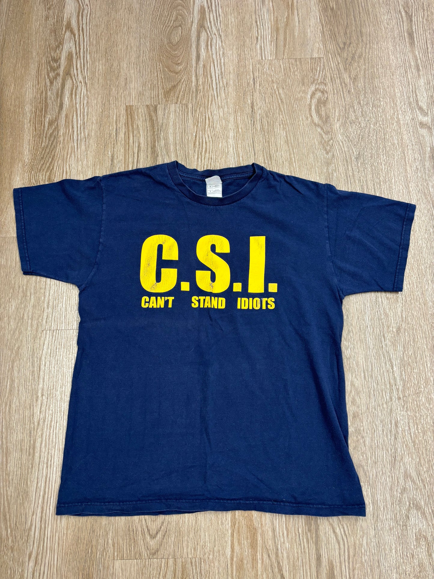 Y2K C.S.I. “Can’t Stand Idiots” Parody Tee