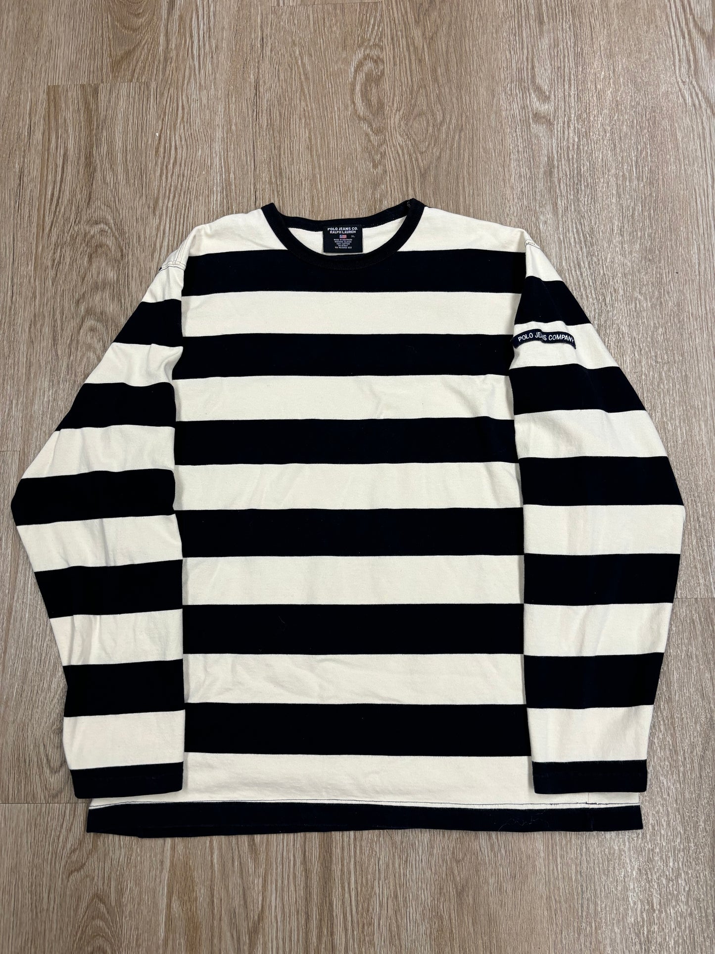 Y2K Polo Ralph Lauren Jeans Company Striped Longsleeve Tee
