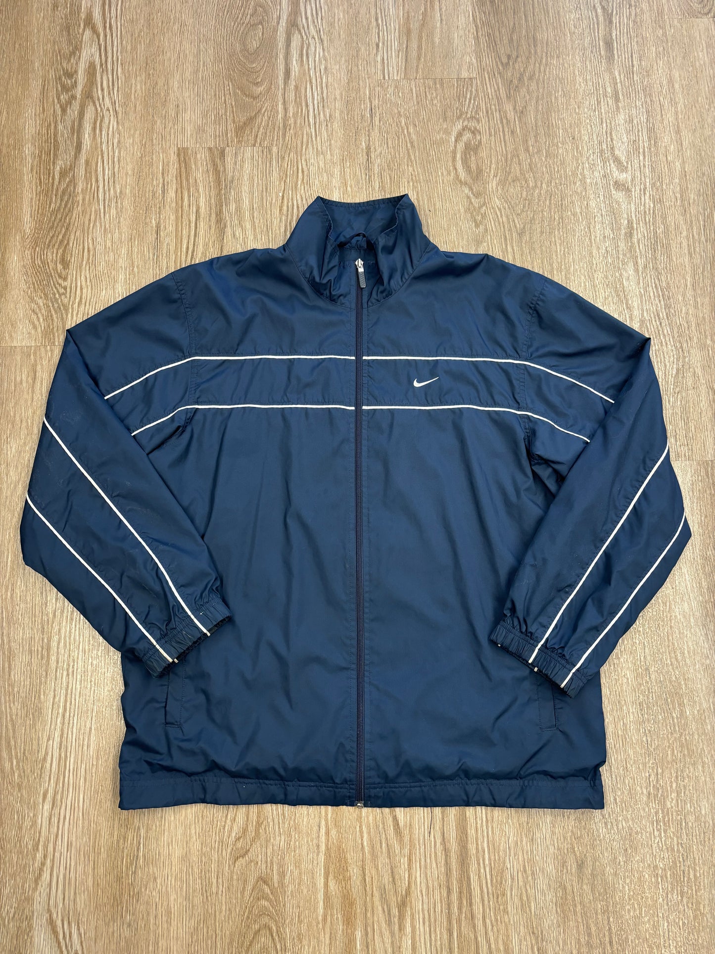 Y2K Nike Silver Tag Embroidered Windbreaker Jacket