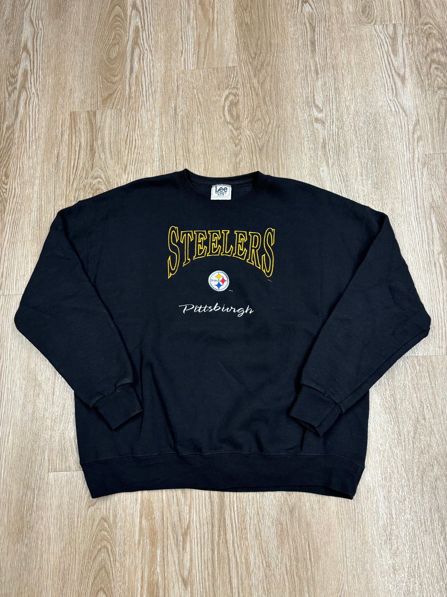 1990s Pittsburgh Steelers Lee Sport Embroidered Crewneck
