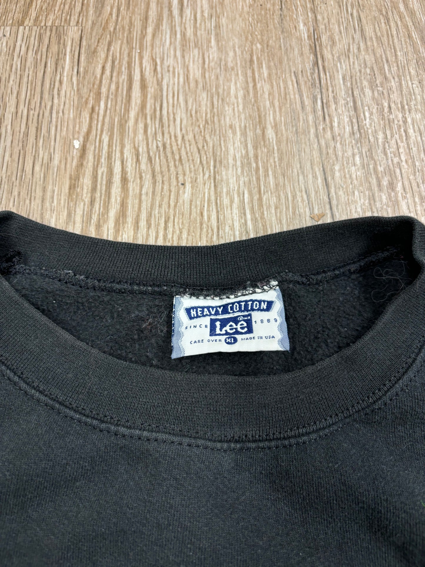 1990s Fitch “What’s the Big Idea?” Faded Black Crewneck