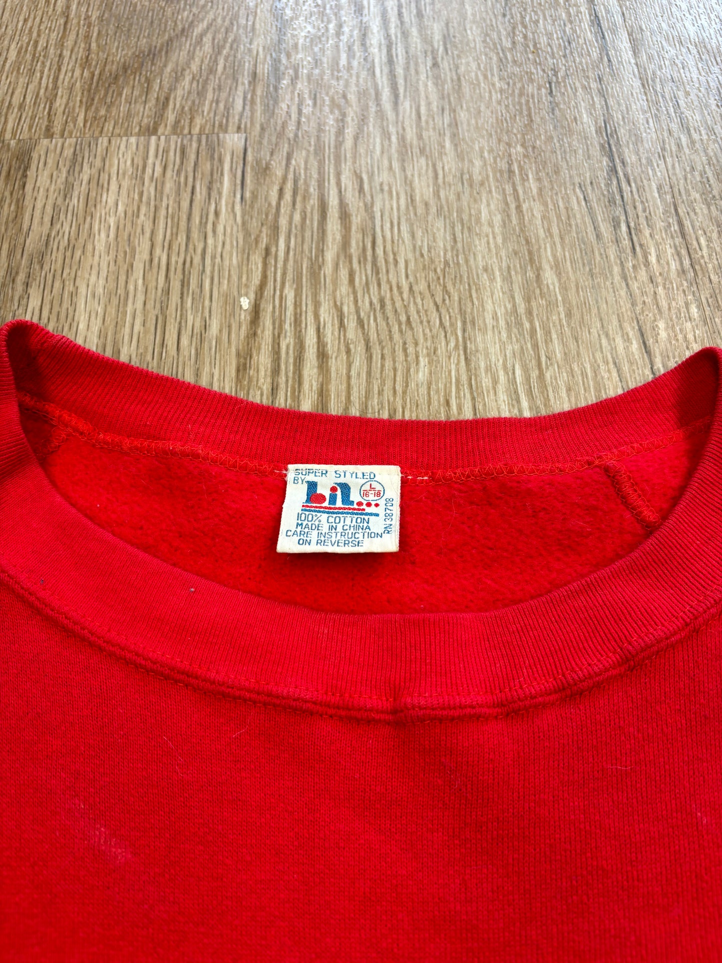 1980s Great Wall of China Raglan-Cut Crewneck