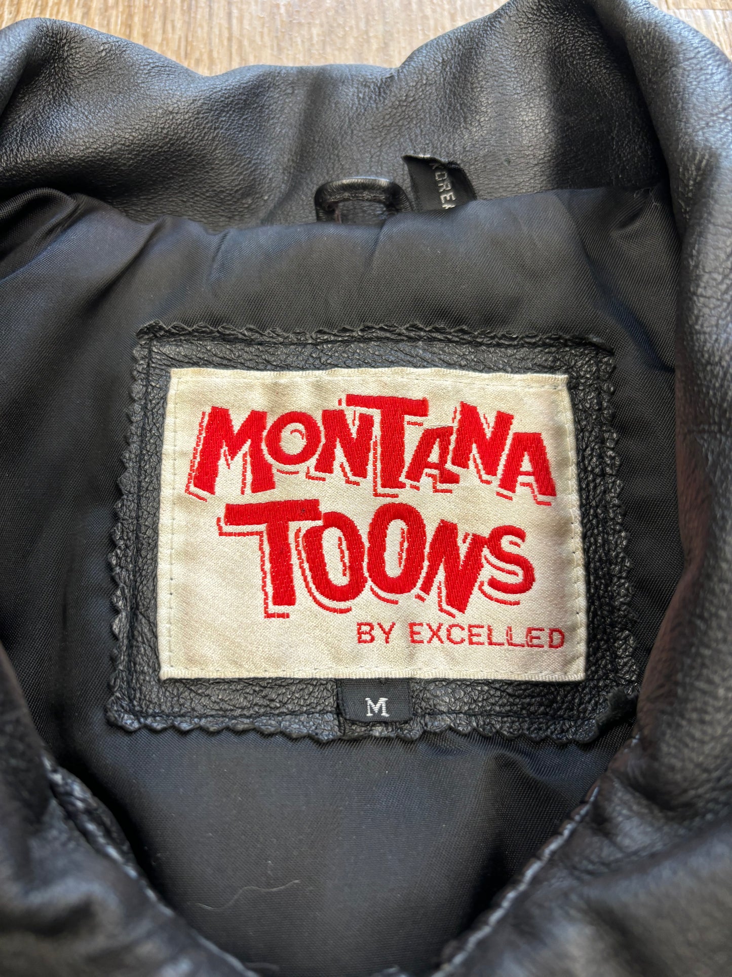 1990s Betty Boop Embroidered Leather Jacket RARE