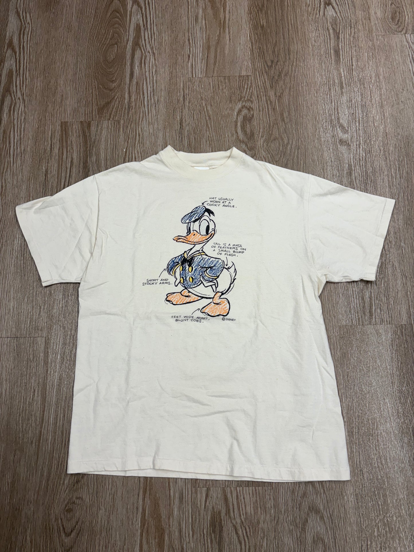 1990s Donald Duck Anatomy Tee
