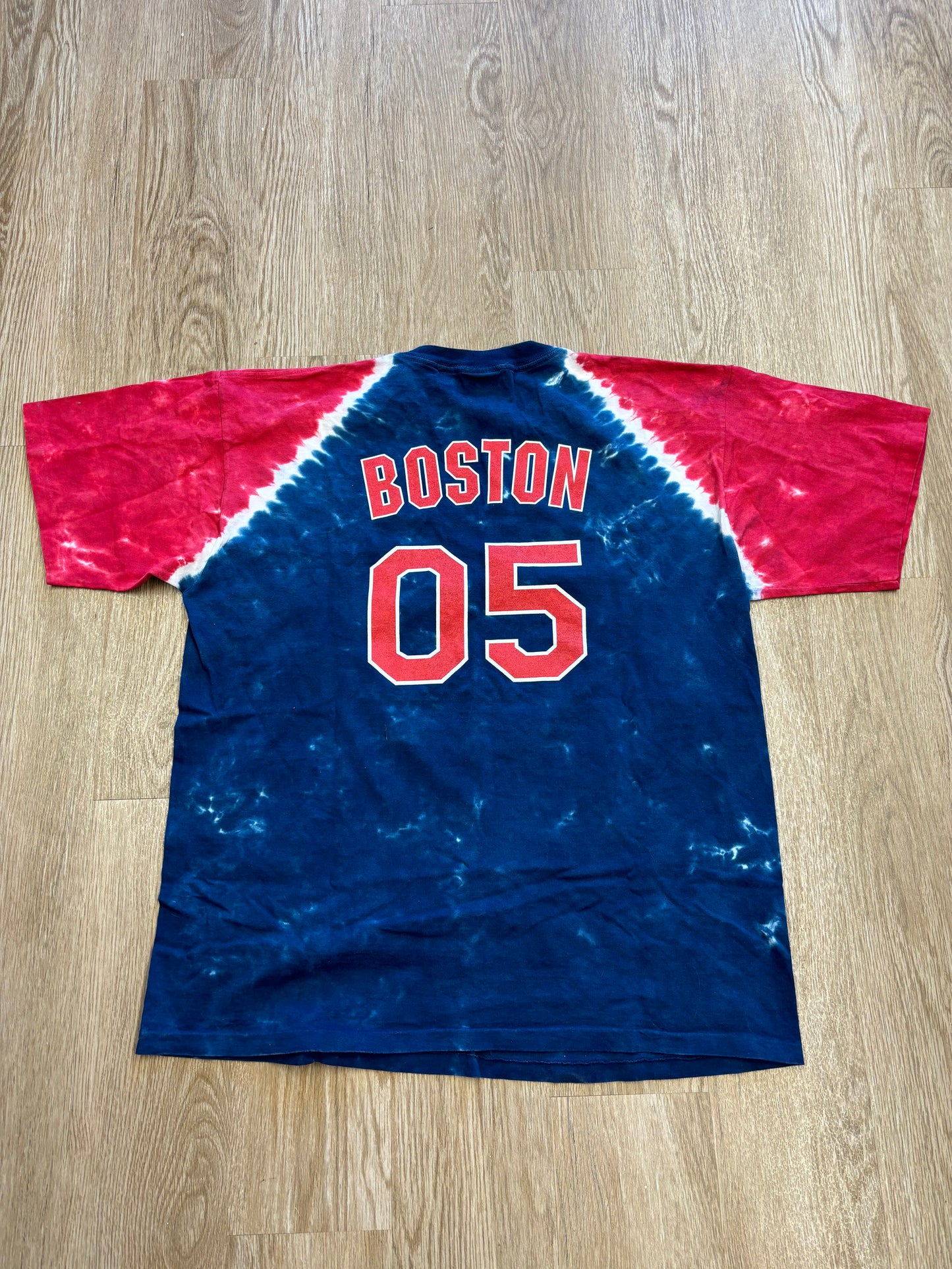 2005 Rolling Stones Liquid Blue Fenway Park Tie-Dye Tee