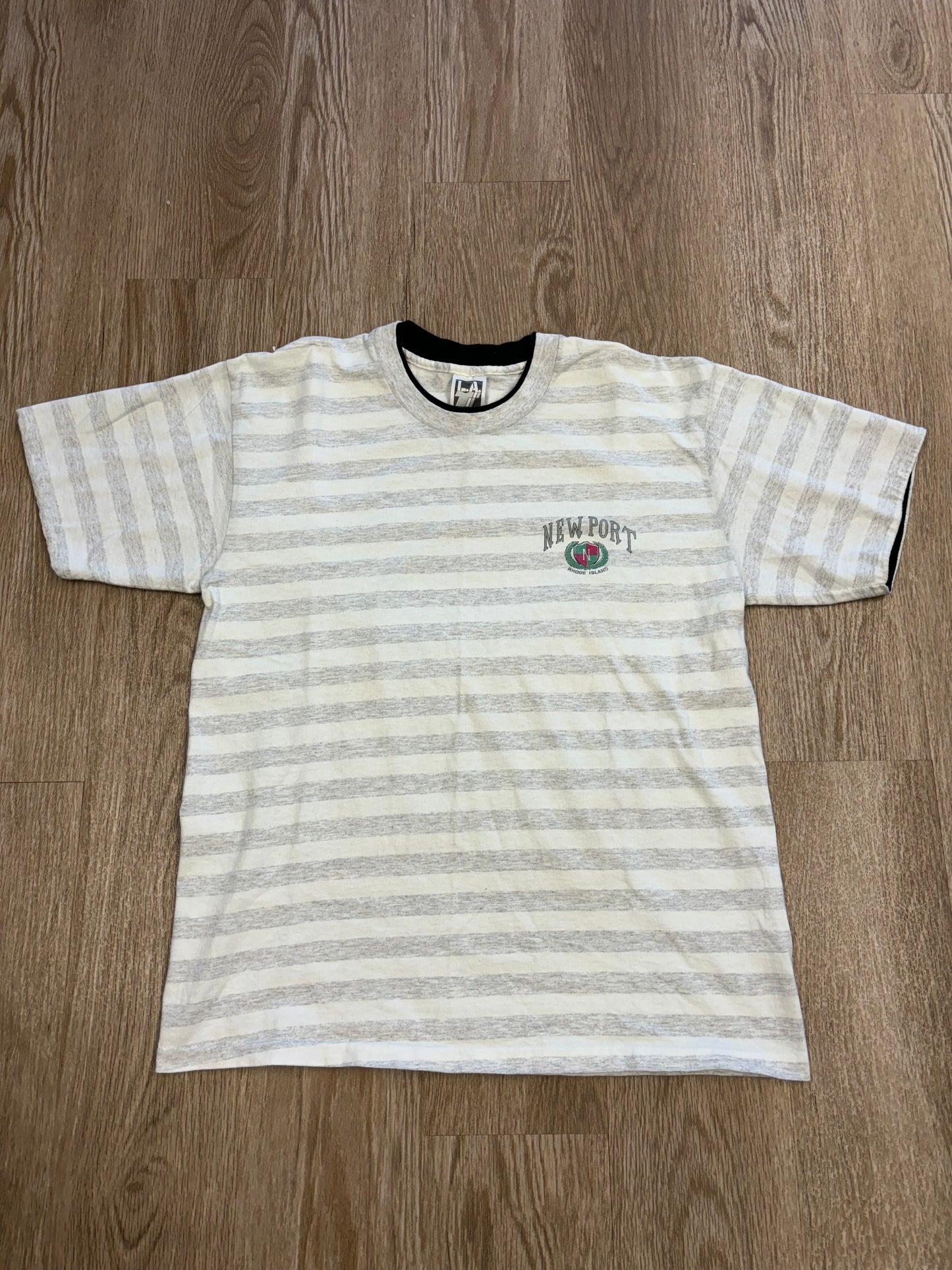 1990s Newport Rhode Island Striped Tee