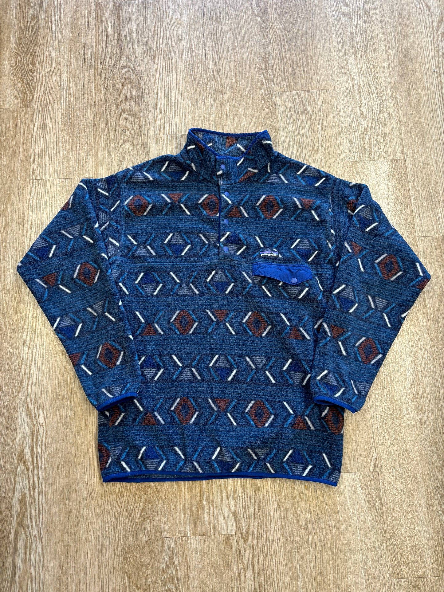 2017 Patagonia Synchilla Aztec Pattern Fleece Jacket RARE