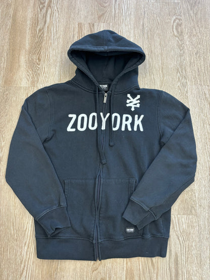 Y2K Zoo York Embroidered Zip-Up Hoodie