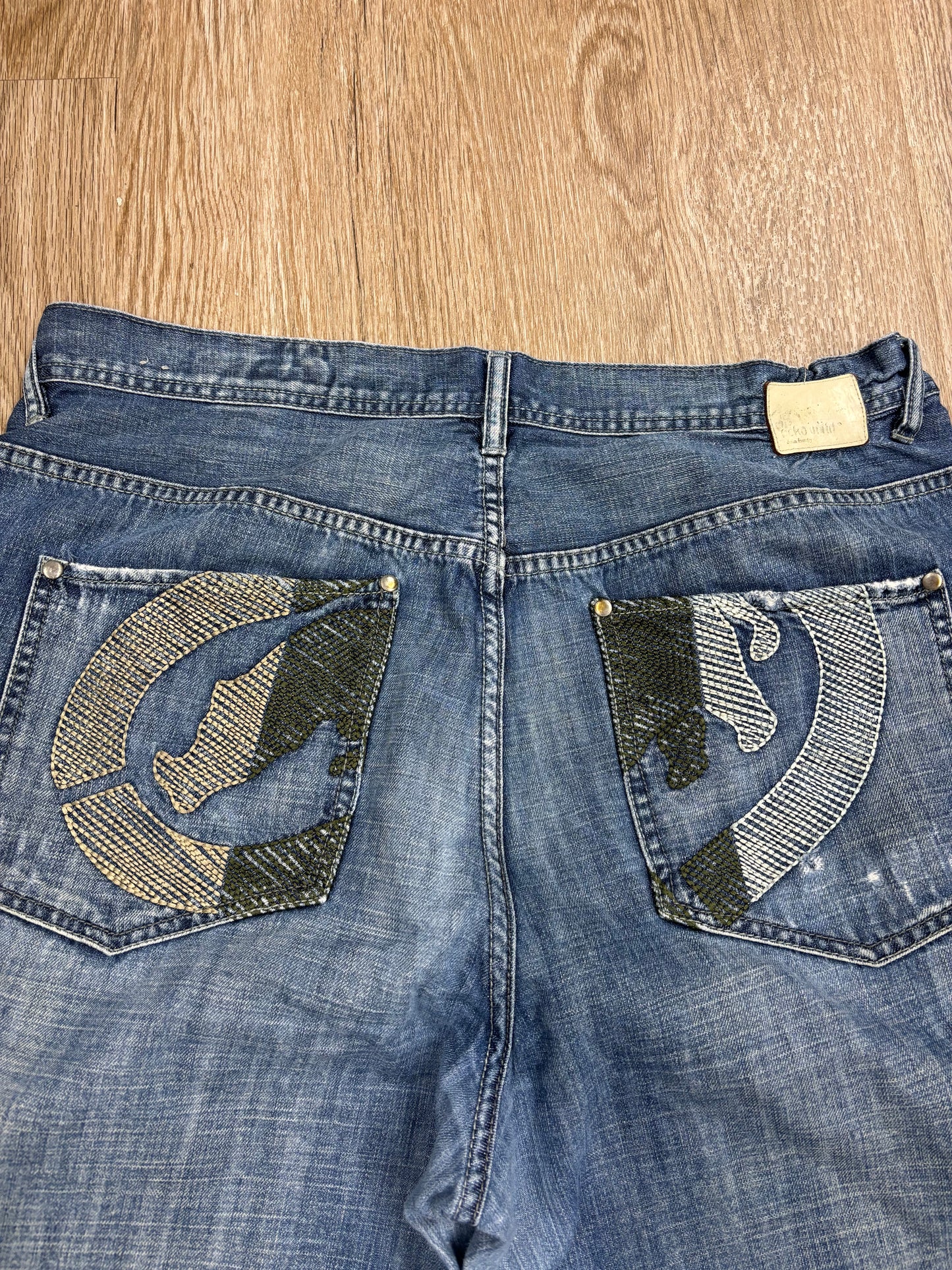 Y2K Ecko Unlimited Embroidered Pocket Jeans