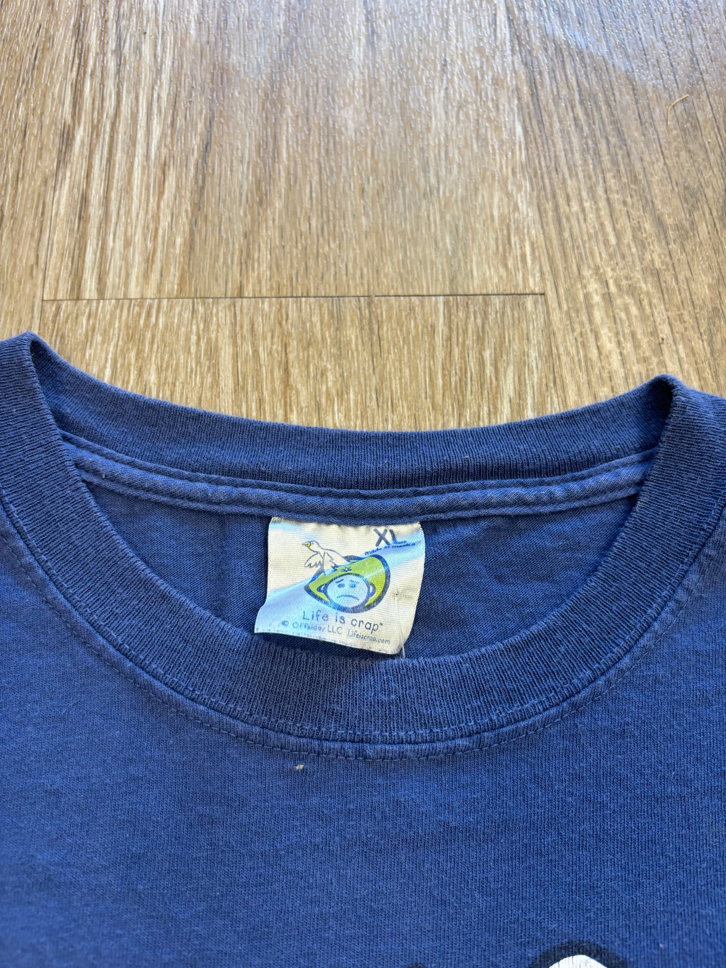 Y2K “Life is Crap” Life is Good Raunchy First-Born Parody Tee