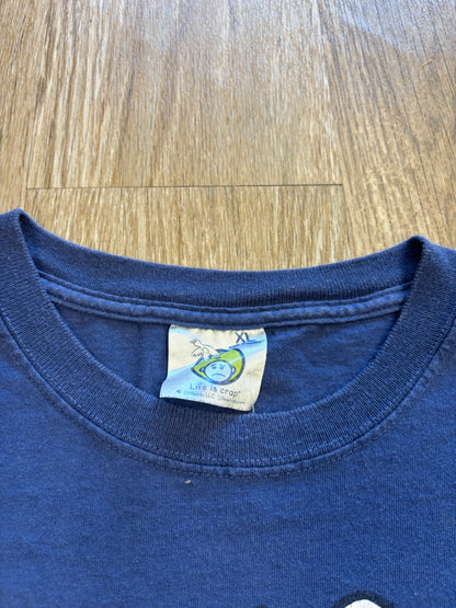 Y2K “Life is Crap” Life is Good Raunchy First-Born Parody Tee