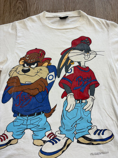 1993 Looney Tunes Taz & Bugs Gangster Tee