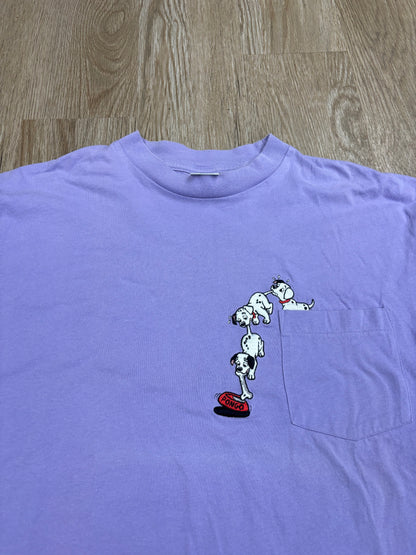 1990s 101 Dalmatians Embroidered Pocket Tee