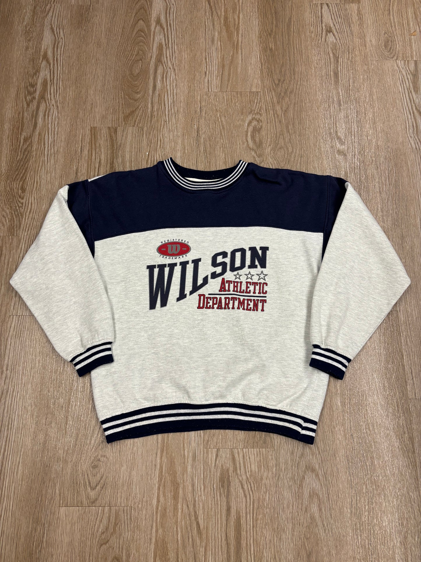 1990s Wilson Athletic Dept. Two-Tone Crewneck