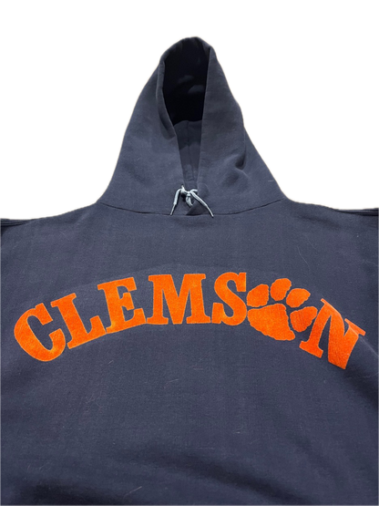 (L) 1970s Russell Athletic Clemson Arc Logo Hoodie