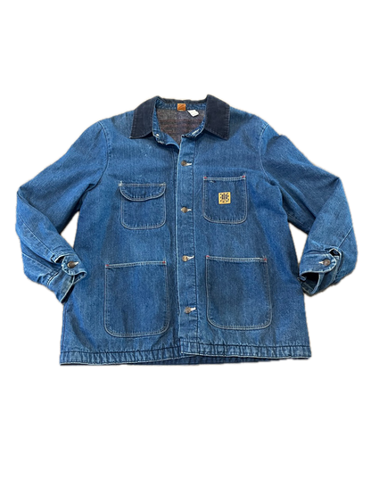 (XL) 1970s Wrangler Big Ben Denim Blanket-Lined Chore Jacket