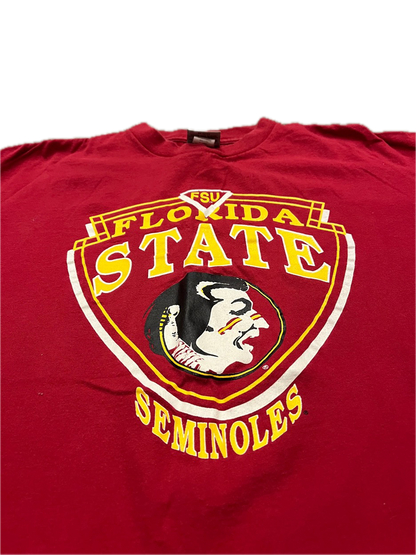 (L) 1980s Florida State Seminoles Single Stitch Tee