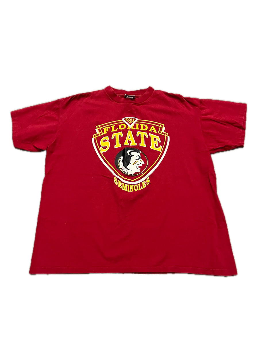 (L) 1980s Florida State Seminoles Single Stitch Tee