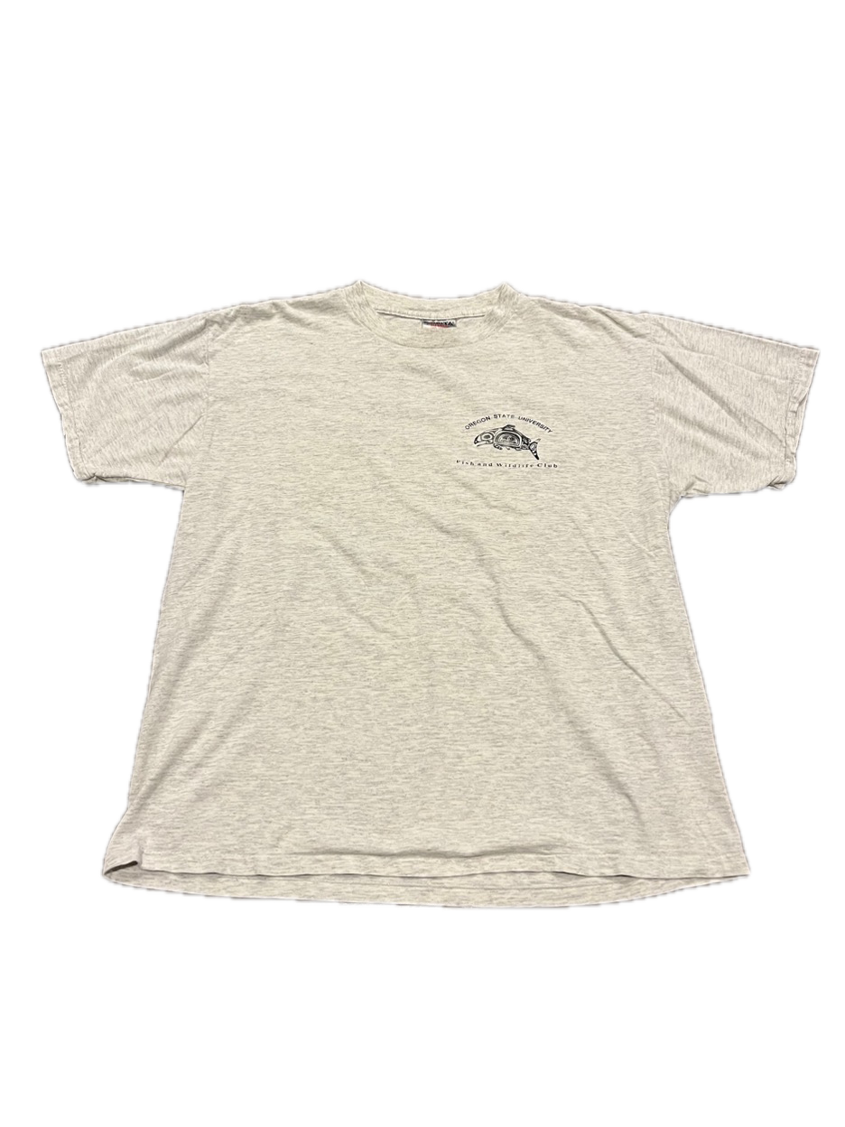 (M) 1990s Oregon State Fish and Wildlife Club Single Stitch Tee