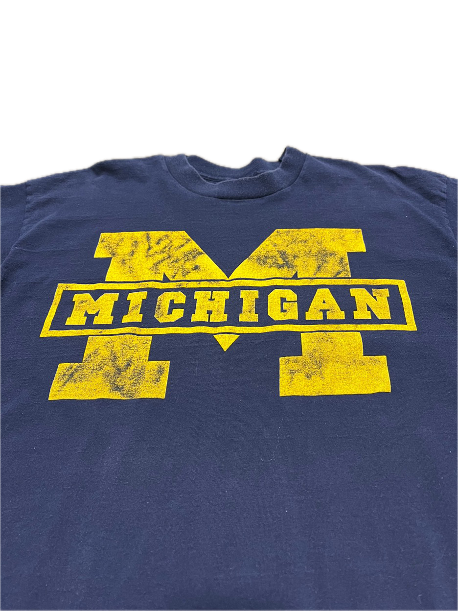 (XL) 1990s University of Michigan Wolverines Single Stitch Tee