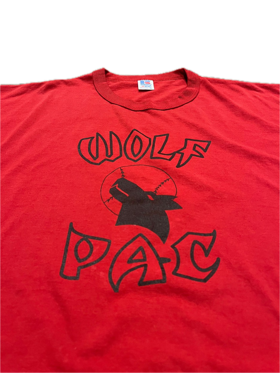 (XL) 1990s Wolf Pac Baseball Single Stitch Tee