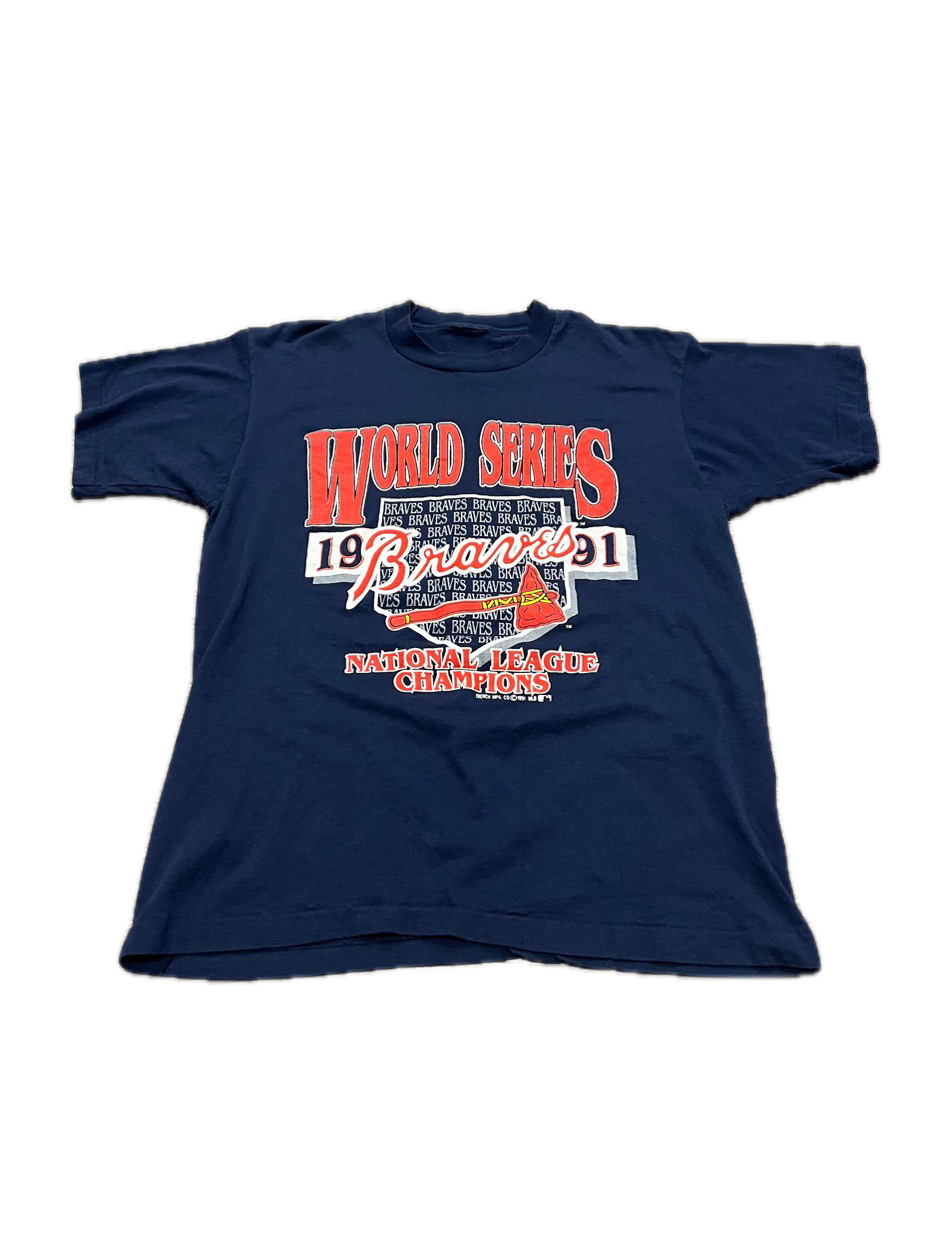 (M) 1991 Atlanta Braves World Series Single Stitch Tee