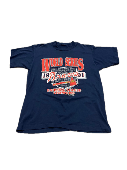 (M) 1991 Atlanta Braves World Series Single Stitch Tee