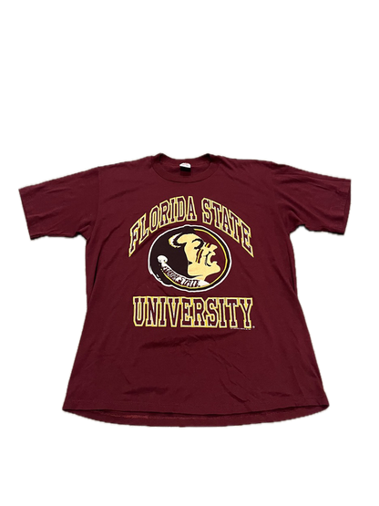 (L) 1993 Florida State Seminoles Puff Print Single Stitch Tee