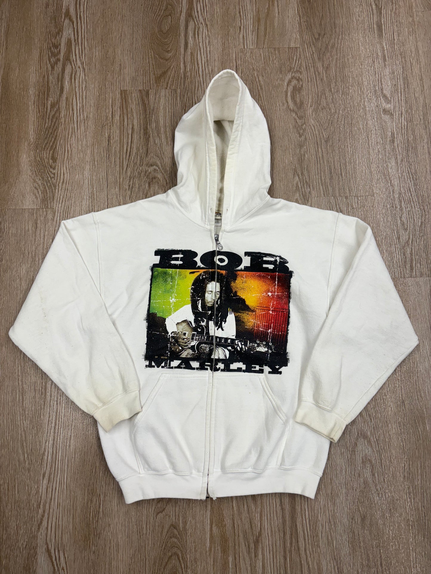 Y2K Bob Marley Zip-Up Hoodie