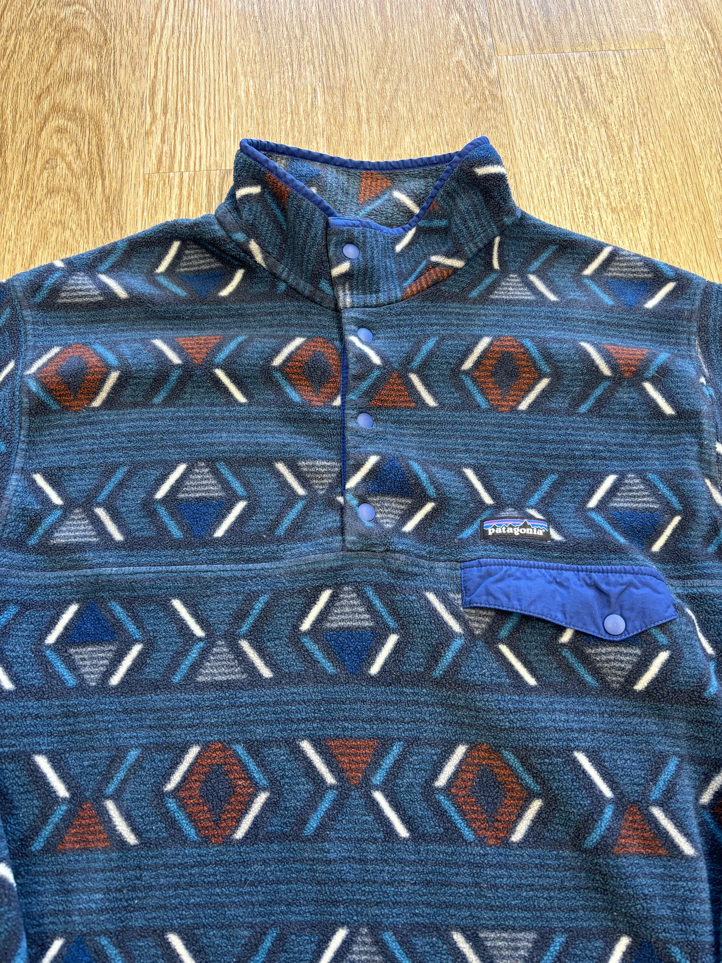 2017 Patagonia Synchilla Aztec Pattern Fleece Jacket RARE