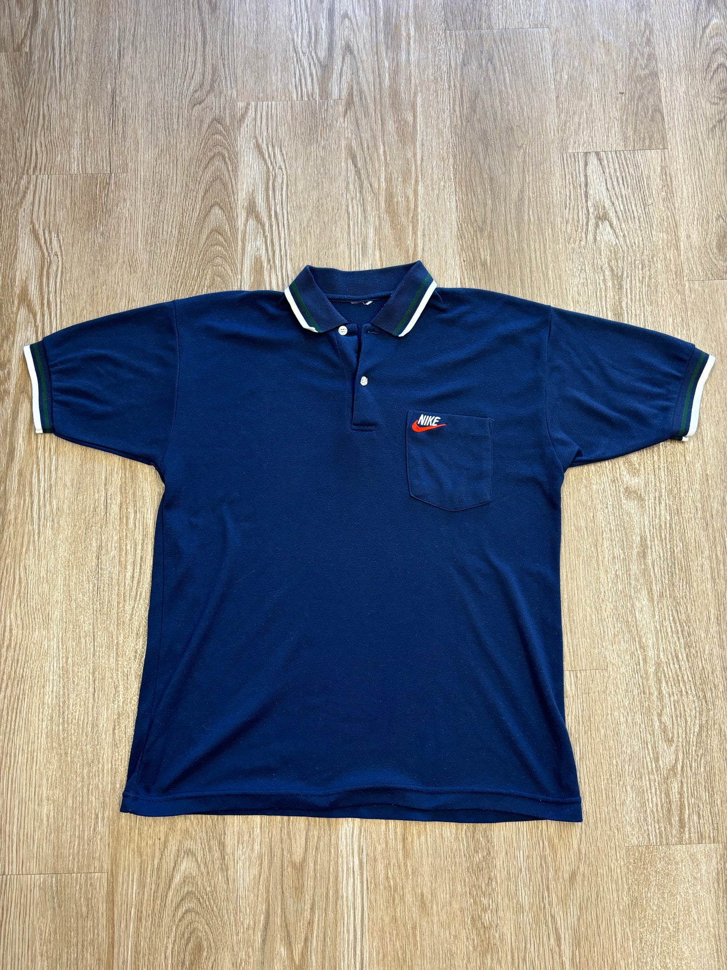 1980s Nike Embroidered Pocket Polo Shirt