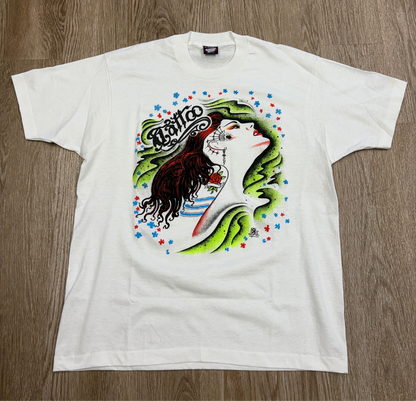 1990s Face Tattoo Girl Tee