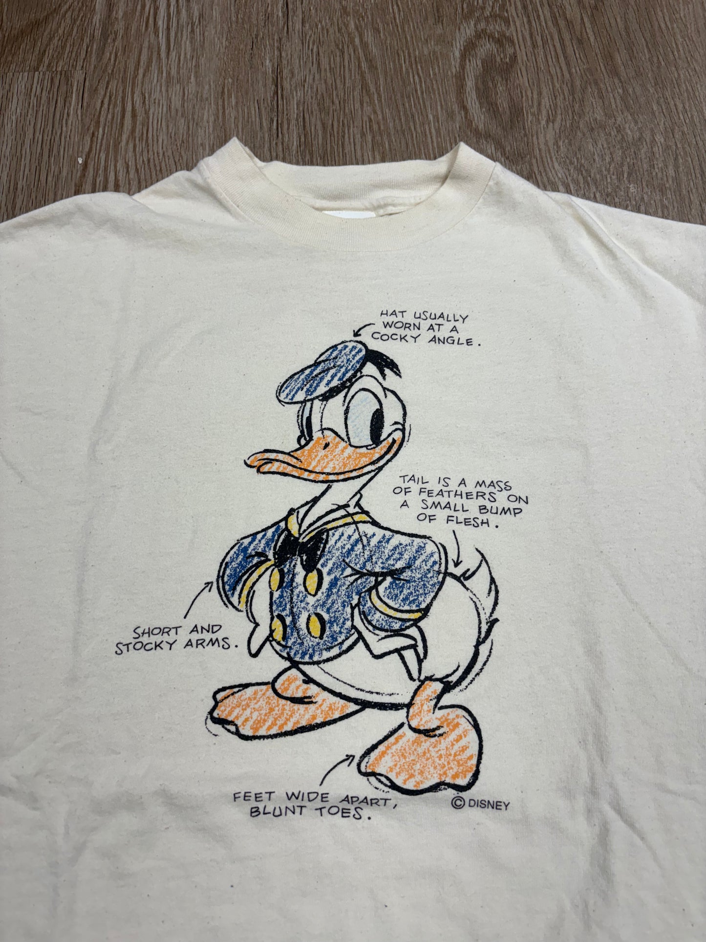 1990s Donald Duck Anatomy Tee
