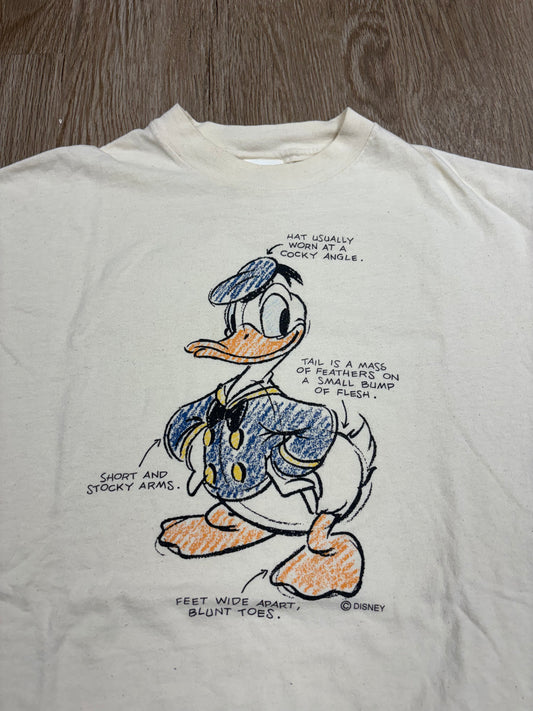 1990s Donald Duck Anatomy Tee