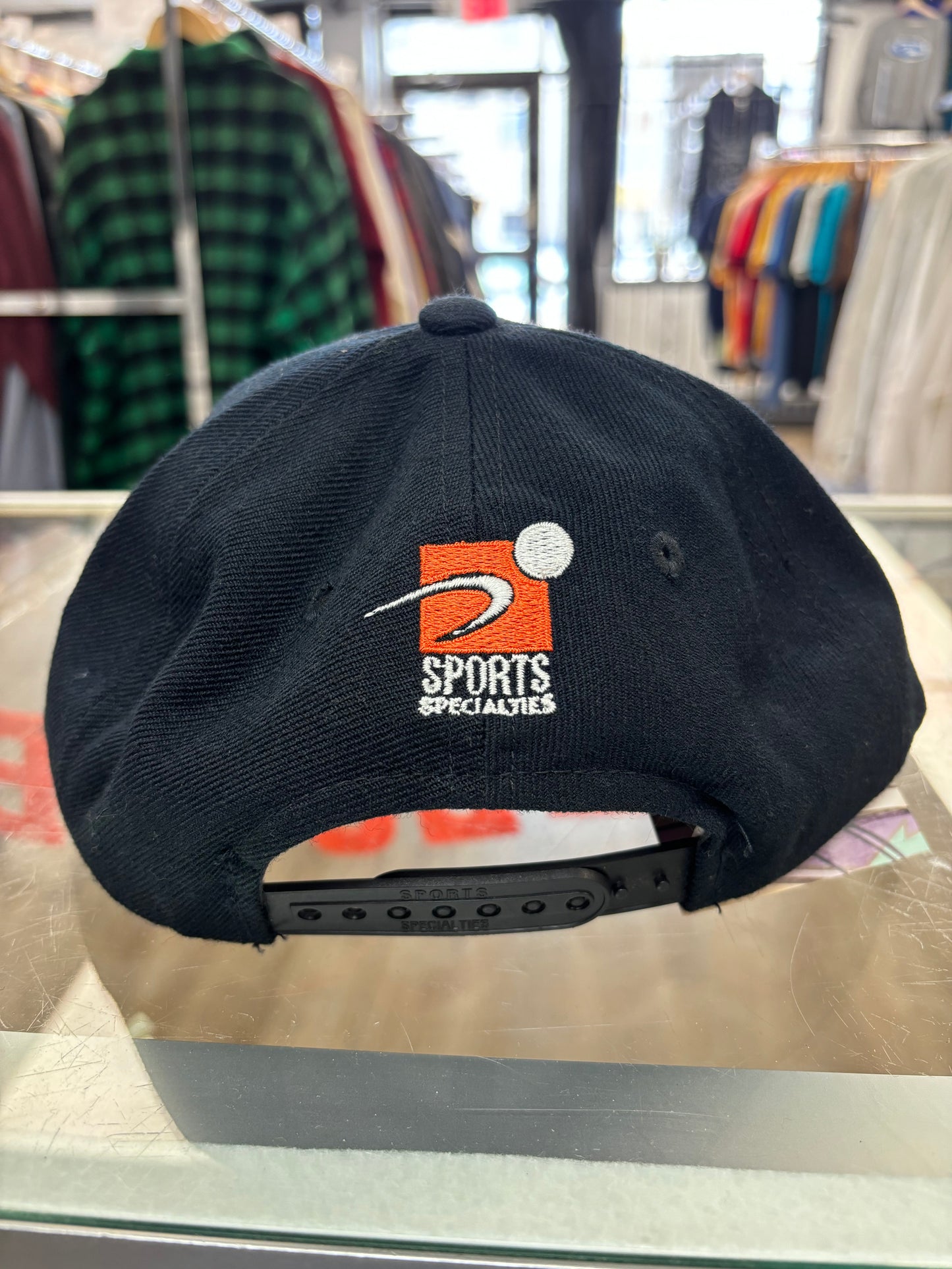 1990s Sports Specialties NHL Embroidered Snap-Back Hat Signed by Andy Moog