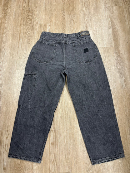 1990s Marithe Francois Girbaud Faded Black Jeans