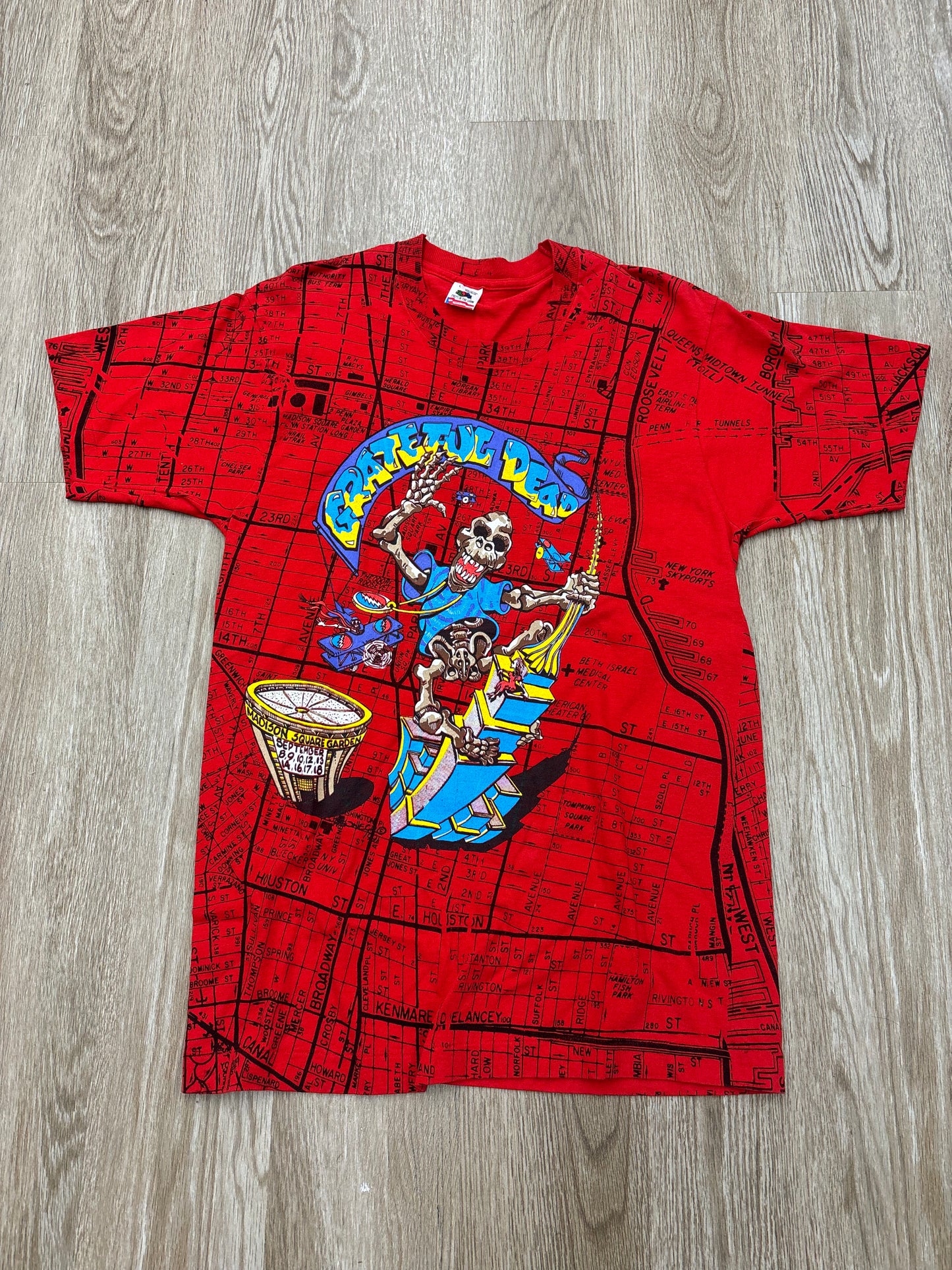 1991 Grateful Dead “9 Nights @ MSG” AOP Band Tee