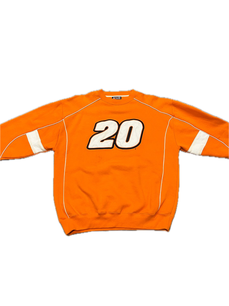 (L) Y2K Chase Authentics NASCAR Tony Stewart #20 Home Depot Embroidered Crewneck