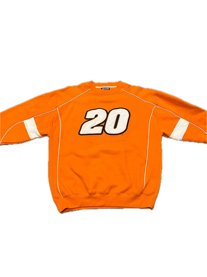 (L) Y2K Chase Authentics NASCAR Tony Stewart #20 Home Depot Embroidered Crewneck